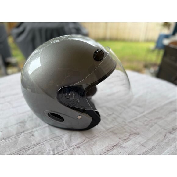 HJC Size XL Full Face Motorcycle Riding Helmet Silver Modular Power Sport Cl-33 - Picture 3 of 12